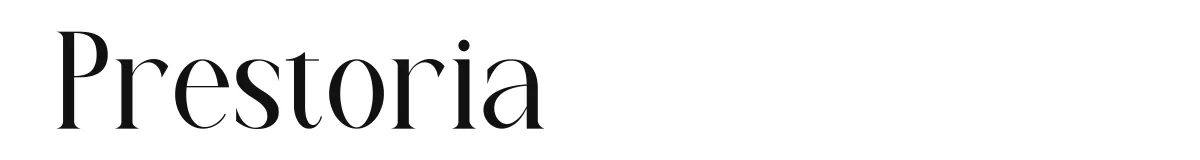 Prestoria original font preview