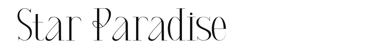 Star Paradise original font preview