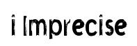 i Imprecise original font preview