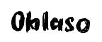 Oblaso font preview