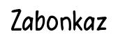 Zabonkaz font preview