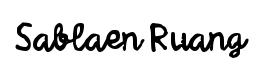 Sablaen Ruang original font preview