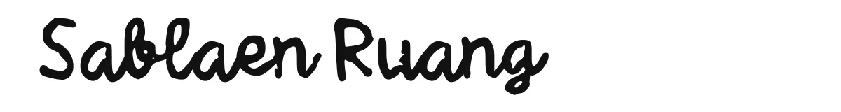 Sablaen Ruang original font preview