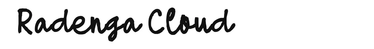Radenga Cloud font preview