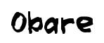 Obare original font preview