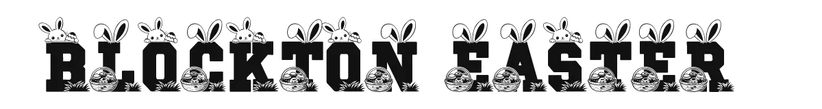 Blockton Easter original font preview