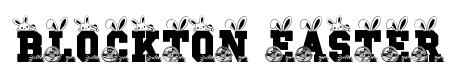 Blockton Easter font preview