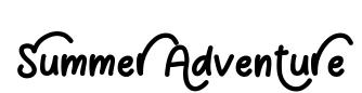 Summer Adventure font preview