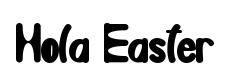 Hola Easter original font preview