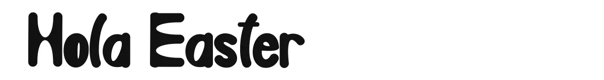 Hola Easter original font preview