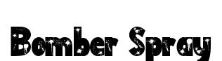 Bomber Spray font preview
