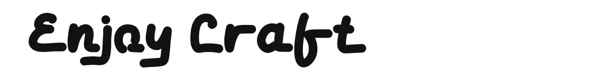 Enjoy Craft original font preview