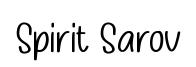Spirit Sarov font preview