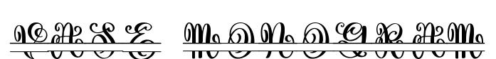 Vase Monogram font preview