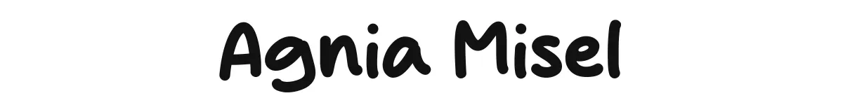 Agnia Misel original font preview