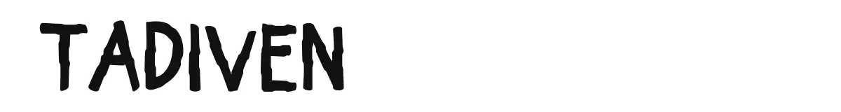 Tadiven original font preview