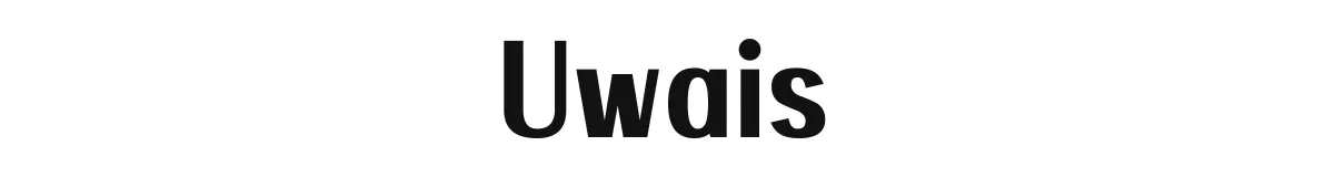 Uwais font preview