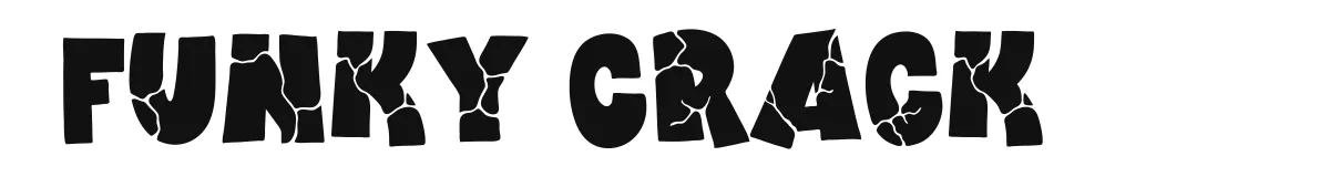Funky Crack original font preview