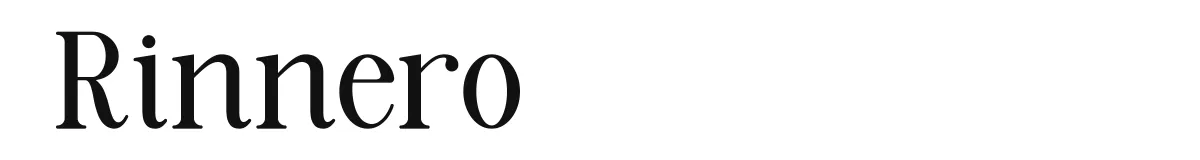 Rinnero original font preview