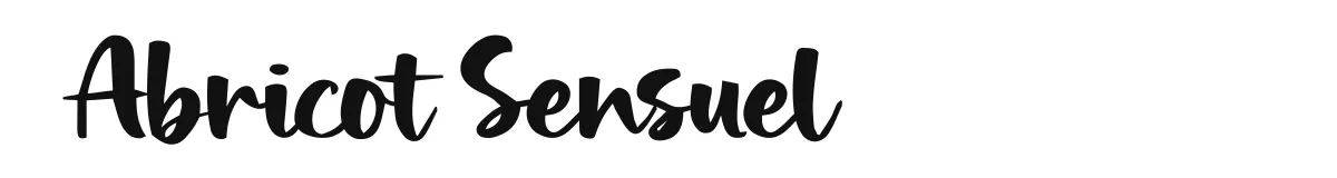 Abricot Sensuel font preview