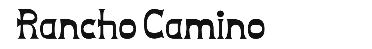 Rancho Camino original font preview