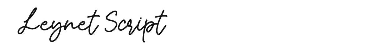 Leynet Script font preview