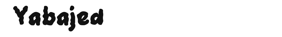 Yabajed original font preview