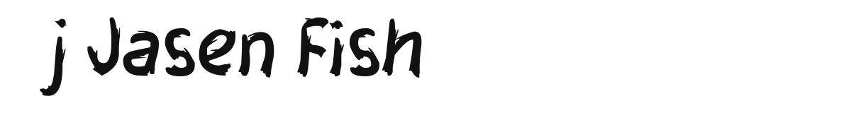 j Jasen Fish original font preview