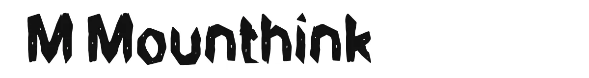 M Mounthink font preview