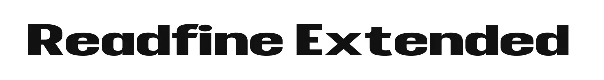 Readfine Extended font preview