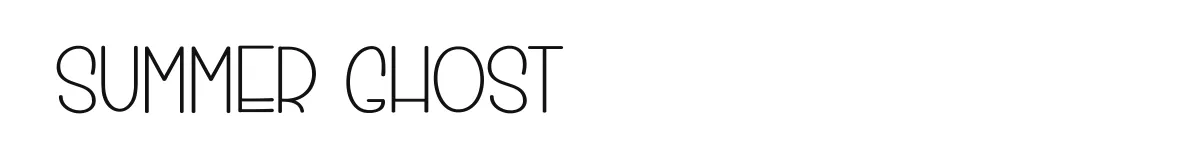Summer Ghost font preview