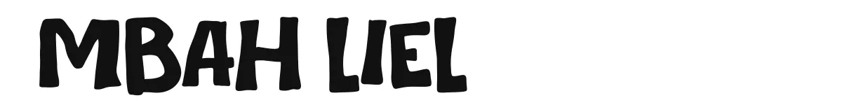 Mbah Liel original font preview