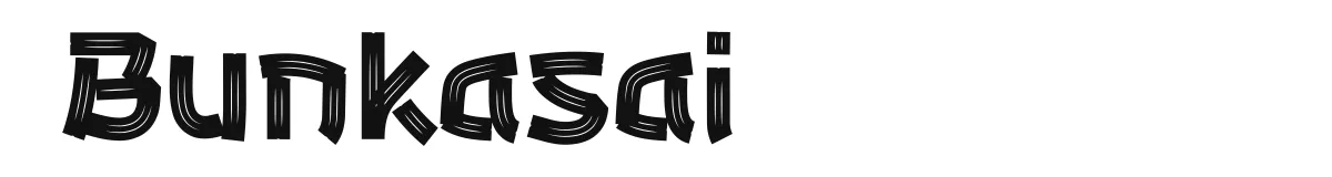 Bunkasai original font preview