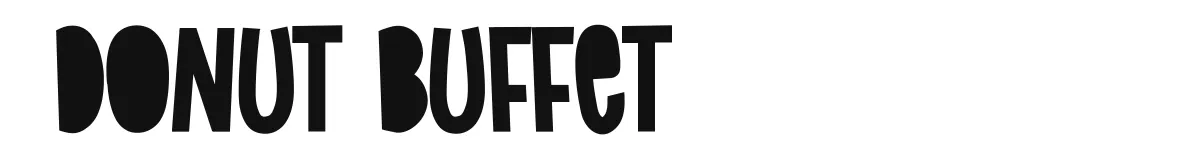 Donut Buffet font preview