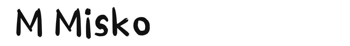 M Misko original font preview