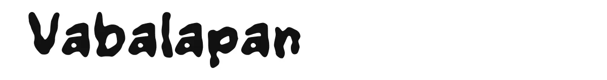 Vabalapan font preview