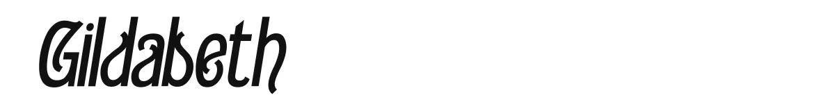 Gildabeth font preview