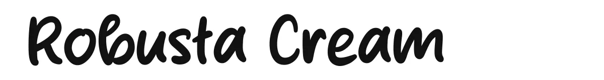 Robusta Cream font preview