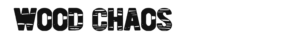 Wood Chaos font preview