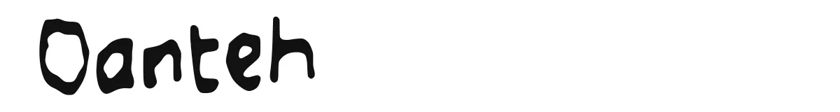Oanteh original font preview