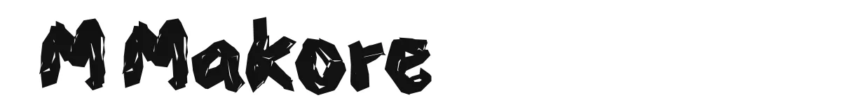 M Makore font preview