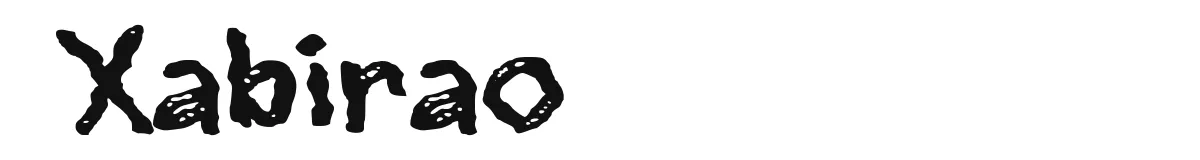 Xabirao original font preview