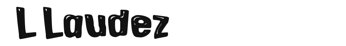 L Laudez original font preview