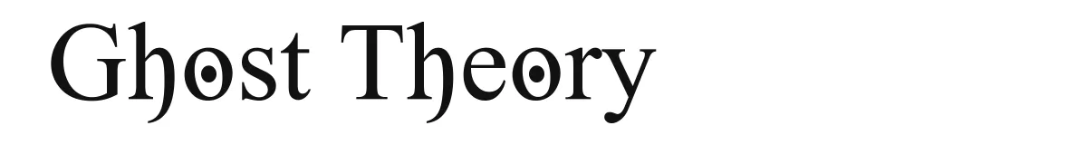 Ghost Theory font preview