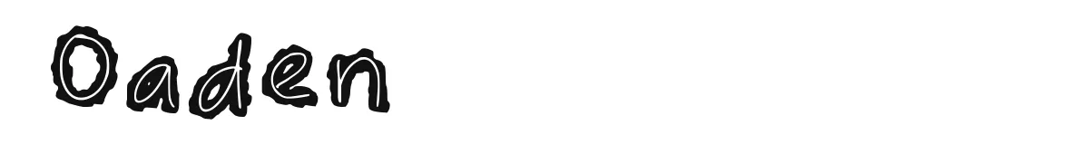 Oaden font preview