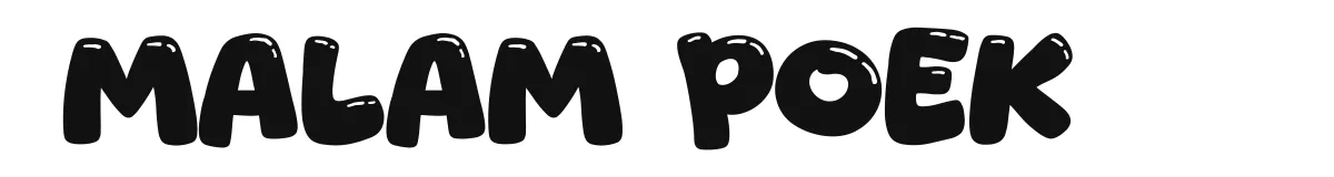 Malam Poek font preview