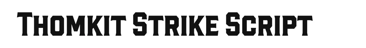 Thomkit Strike Script Thomkit Strike preview