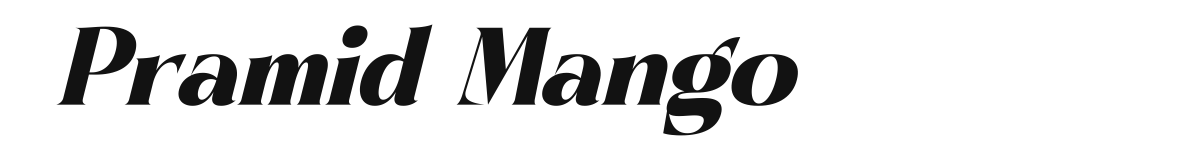 Pramid Mango original font preview