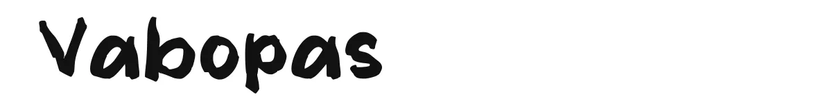 Vabopas original font preview