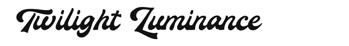 Twilight Luminance original font preview